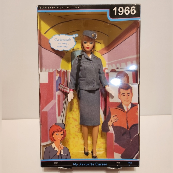 Barbie Other - 2009 My Favorite Career Pan Am Stewardess Barbie 1966 Reproduction Mattel